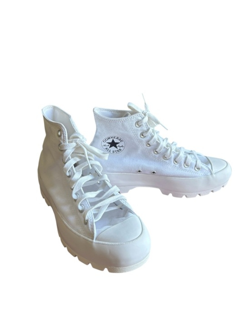NWOB Converse Chuck Taylor All Star Lugged Hi white size 10.